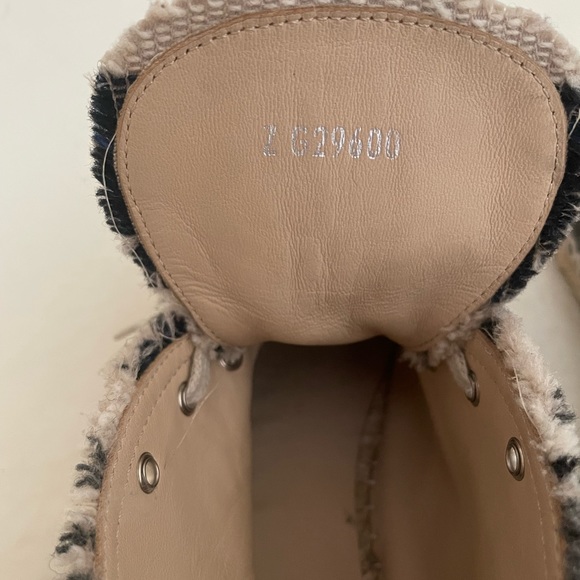 Chanel striped toile “cc” high top espadrilles - Picture 5 of 11